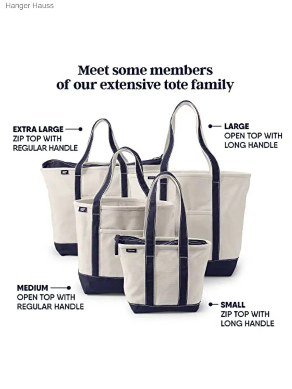 Canvas Zip Top Tote Bag - Structured Base, Water-Resistant, Work Commuter